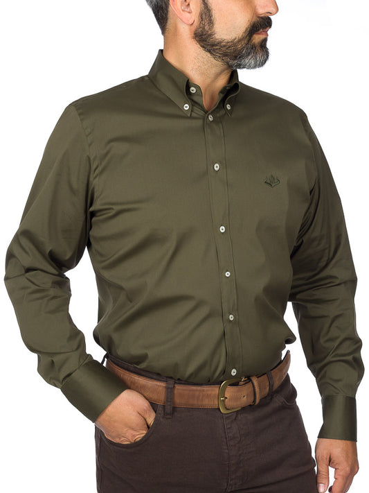 Camisa Caza Hombre Strech Verde PASION MORENA