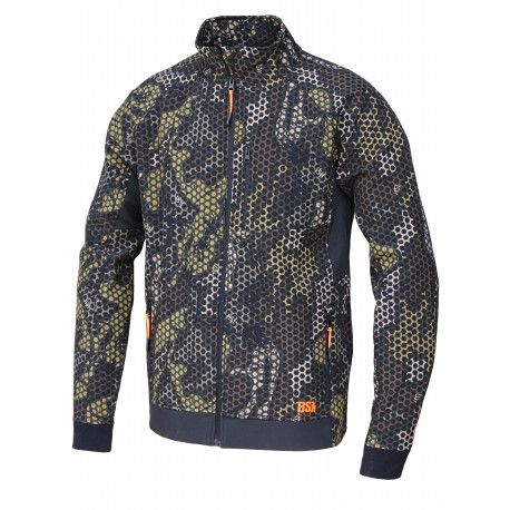 CHAQUETA SOFT SHELL "FOREST PRINT" - CAMUFLAJE BENISPORT